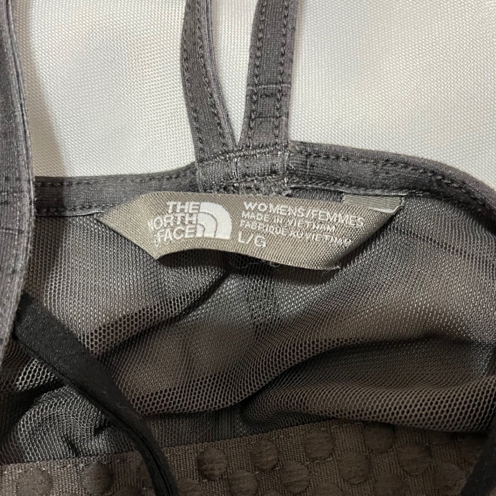 The North Face Womens Gray Strappy Active Dress Built-in Bra Size Large L - Picture 3 of 7